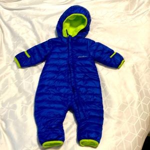 Eddie Bauer 0-3 month  down filled snowsuit
